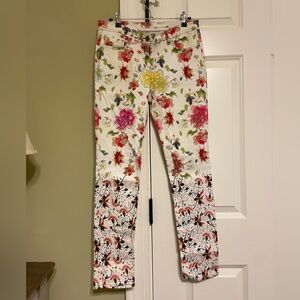 Etro Multicolor Floral Jeans